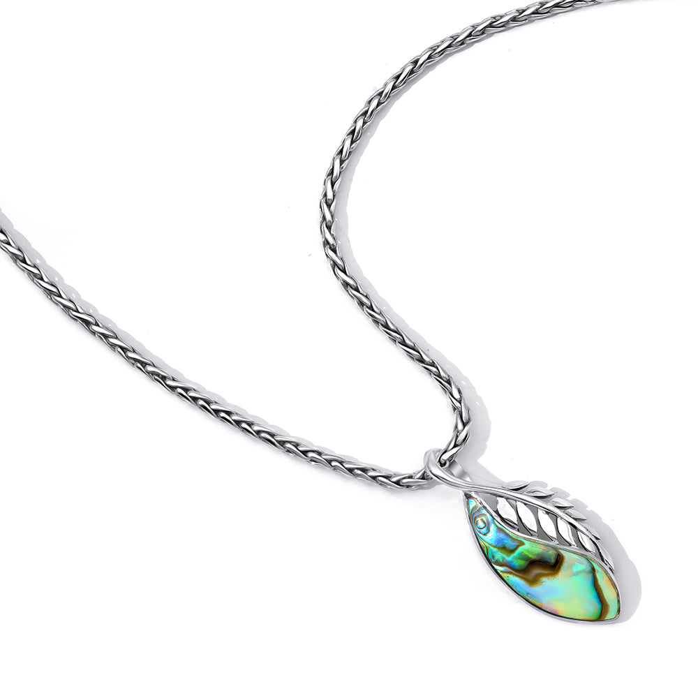 Stříbro 925/1000 - Přívěsek s Mušlí Abalone - Karátové číslo: 1. přibližná hmotnost: 3.7 gramů 1 