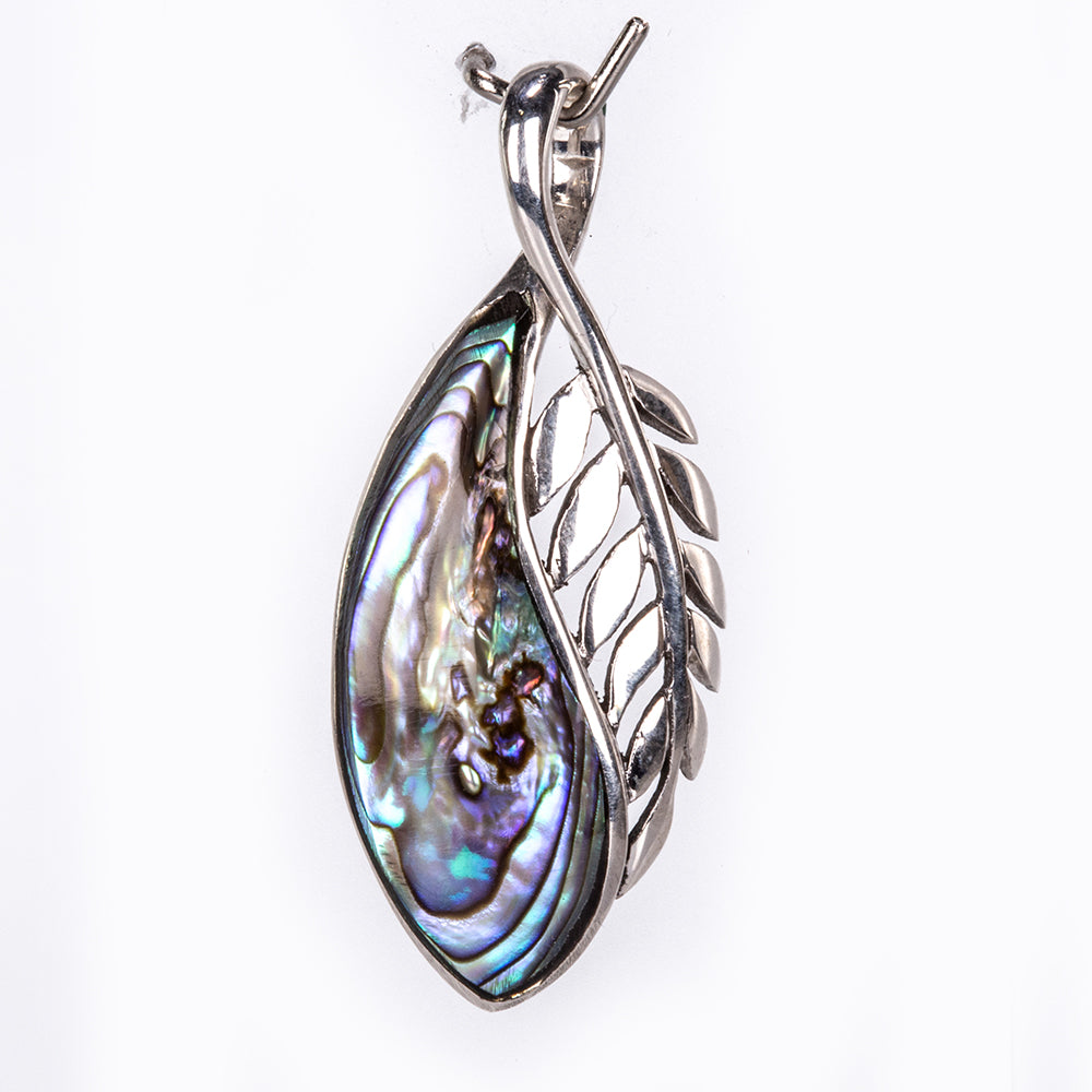 Stříbro 925/1000 - Přívěsek s Mušlí Abalone - Karátové číslo: 1. přibližná hmotnost: 3.7 gramů 4 