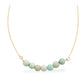 Pozlacené Stříbro 925/1000 - Náhrdelník s Amazonitem - Karátové číslo: 29.7. přibližná hmotnost: 7.78 gramů