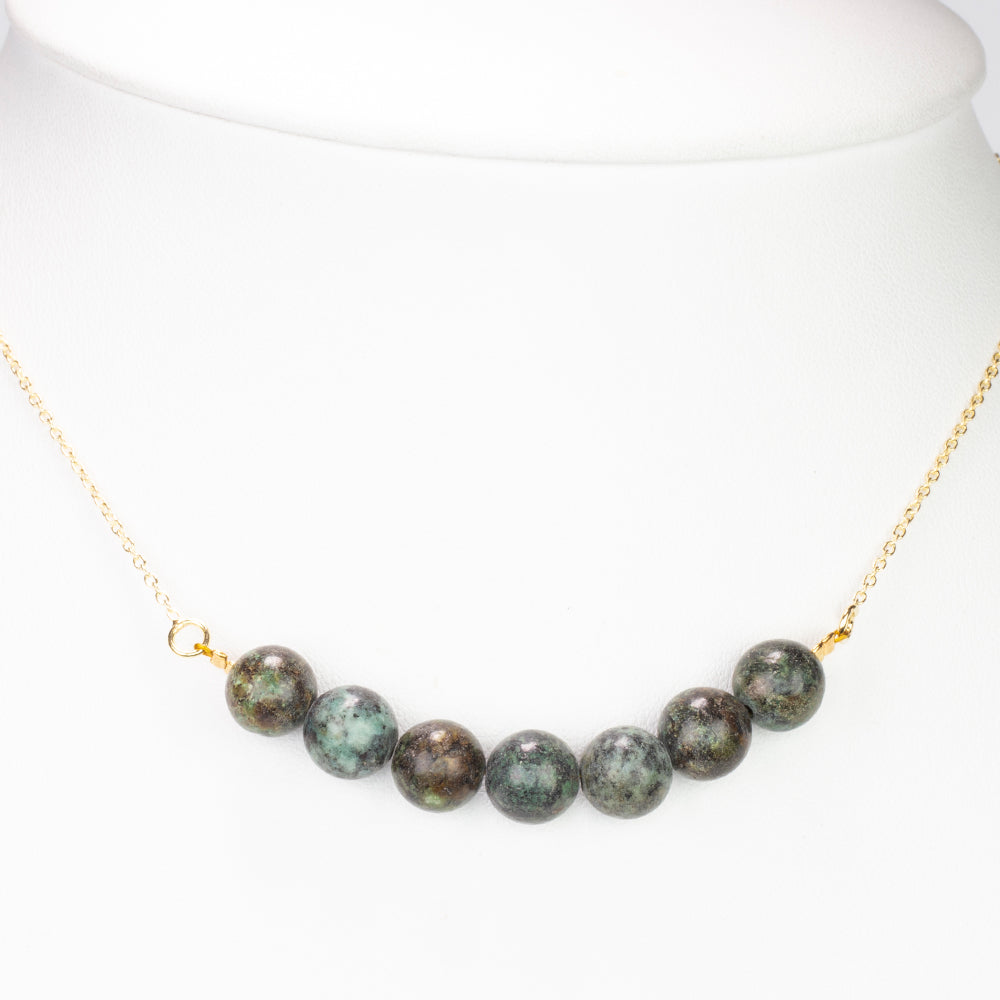 Pozlacené Stříbro 925/1000 - Náhrdelník s Tyrkysem - Karátové číslo: 31.8. přibližná hmotnost: 8.2 gramů 5 