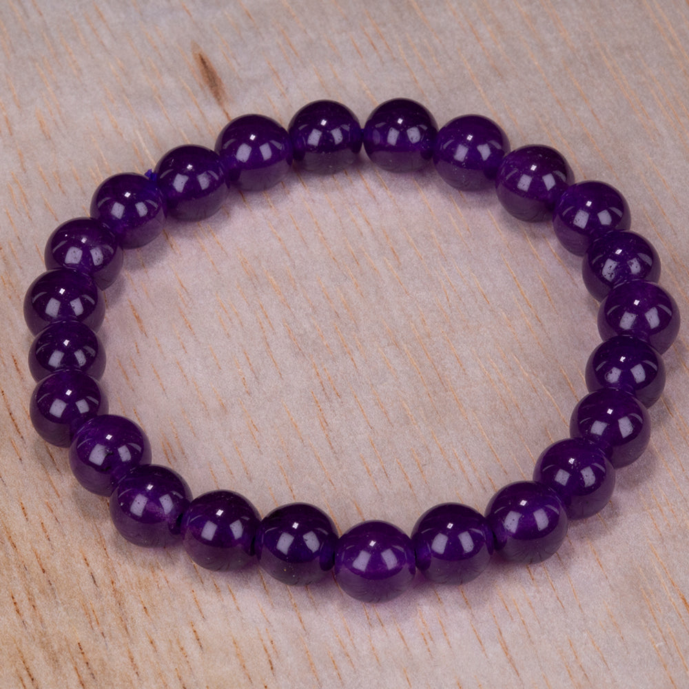 Set of Bracelet with Dyed Amethyst Jade, Green Jade, Light Blue Jade, Dark Blue Jade and Red Jade ATWG: 88.55 cts, AVG: 88.56 grms 13 