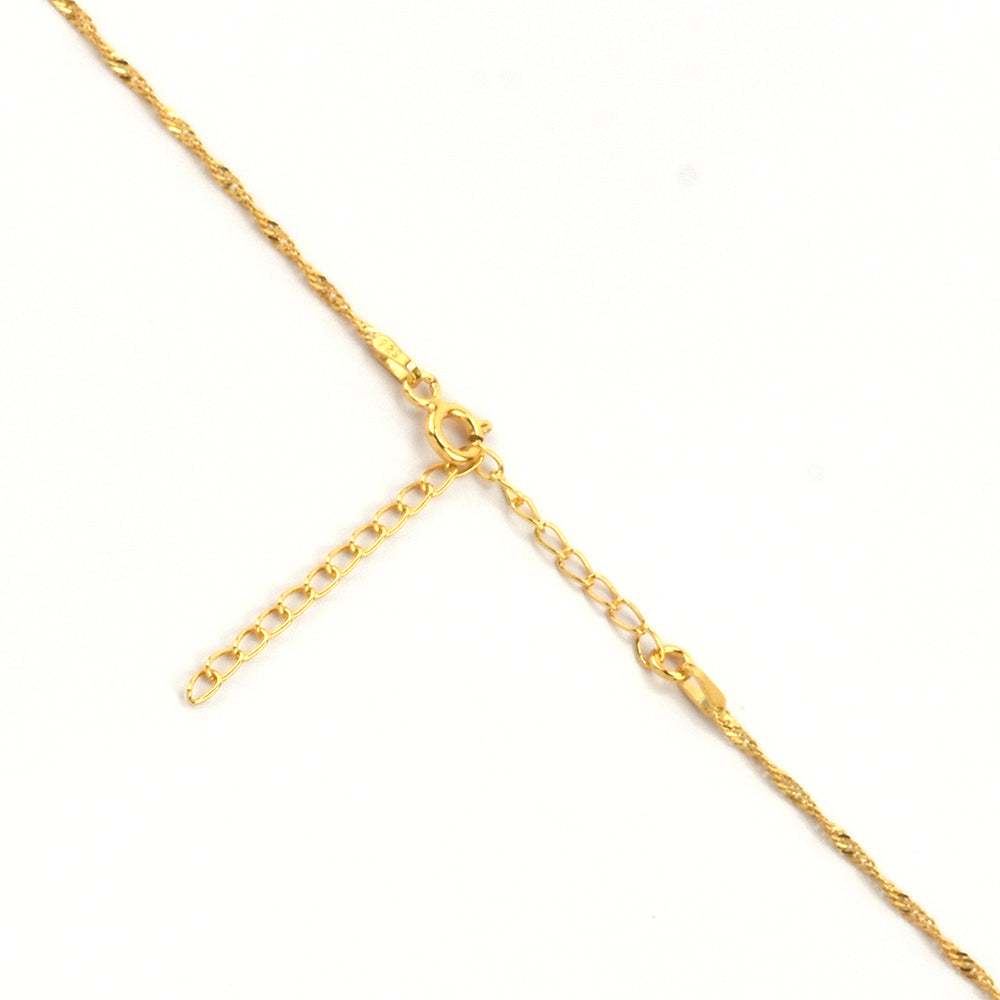 Pozlacené Stříbro 925/1000 - Řetízek  přibližná hmotnost: 1.87 gramů 4 