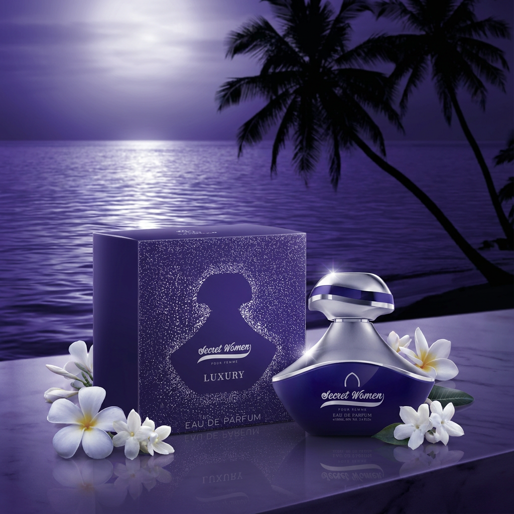 100 ml Eau de Perfume Oriental SECRET WOMEN (TOP: PEACH, BLACKCURRANT, GREEN; MIDDLE: TUBEROSE, WATERY; BASE: SANDALWOOD, LACTONE, COCONUT, MUSK) 3 