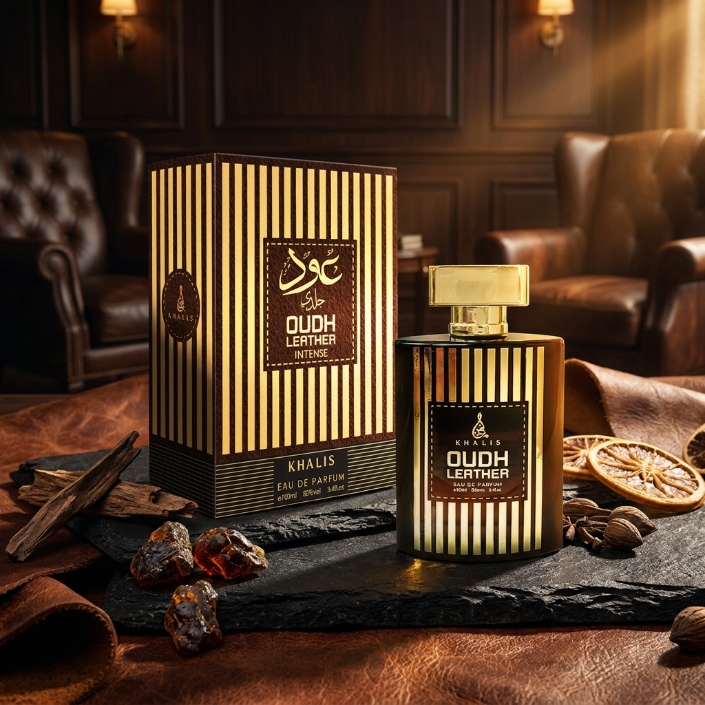 100 ml Eau de Perfume Oriental OUDH LEATHER INTENSE (TOP: BERGAMOT, GRAPEFRUIT; MIDDLE: CARAWAY, CANDIED FRUITS, CITRUS; BASE: PATCHOULI, VETIVER, LEATHER) 4 