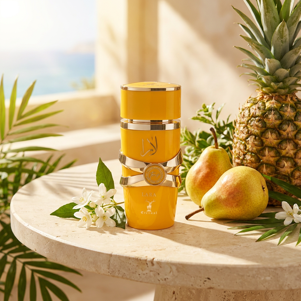 100 ml Eau de Perfume Oriental LARA TOUS (TOP: PEAR, PINEAPPLE, GRAPEFRUIT; MIDDLE: ROSE, COCONUT, TRANSPARENT FLORAL NOTES, JASMINE; BASE: VANILLA, AMBER, MUSK)