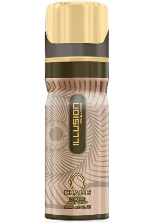Perfume Body Spray ILLUSION 200 ML (TOP: LEMON, GRAPEFRUIT; MIDDLE: CARDAMOM; BASE: PATCHOULI, MUSK, AMBER) 1 