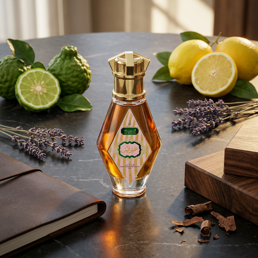 AZIZ 20 ml perfume oil (TOP: GRAPEFRUIT, PINK PEPPER, LEMON, MANDARIN; MIDDLE: ELEMI, LAVENDER, GERANIUM, MAGNOLIA; BASE: PATCHOULI, MUSK, LEATHER, TONKA, WOODY, AMBER) 3 