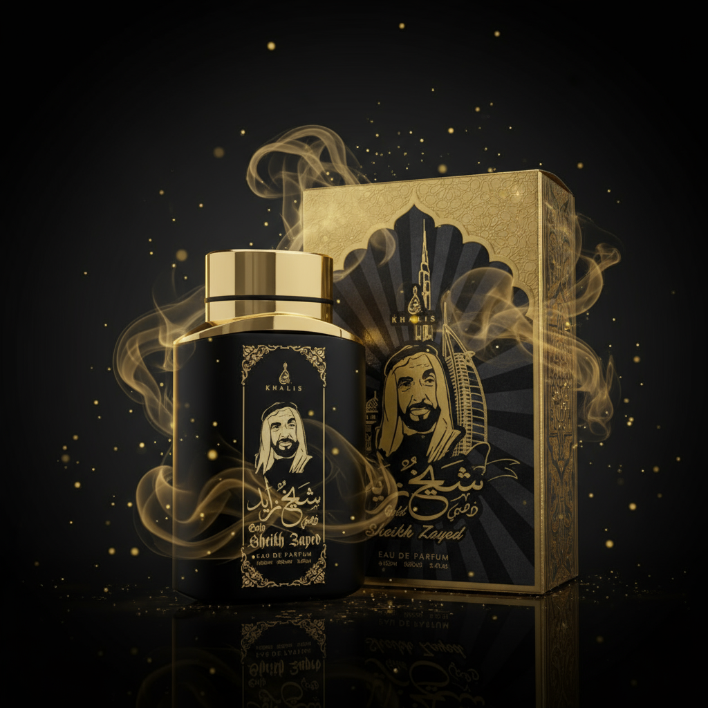 100 ml Eau de Perfume SHEIKH ZAYED GOLD Kořeněná Dřevitá Vůně pro Muže