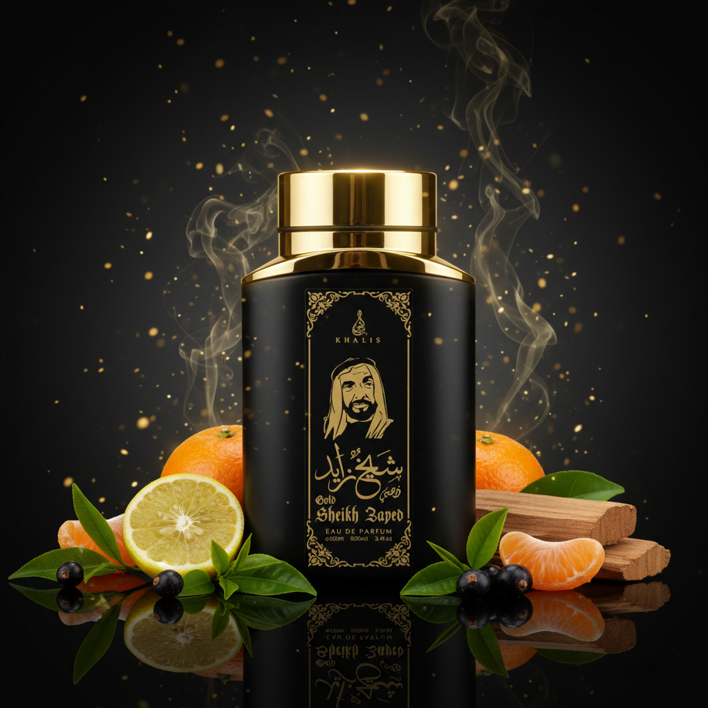 100 ml Eau de Perfume SHEIKH ZAYED GOLD Kořeněná Dřevitá Vůně pro Muže 6 