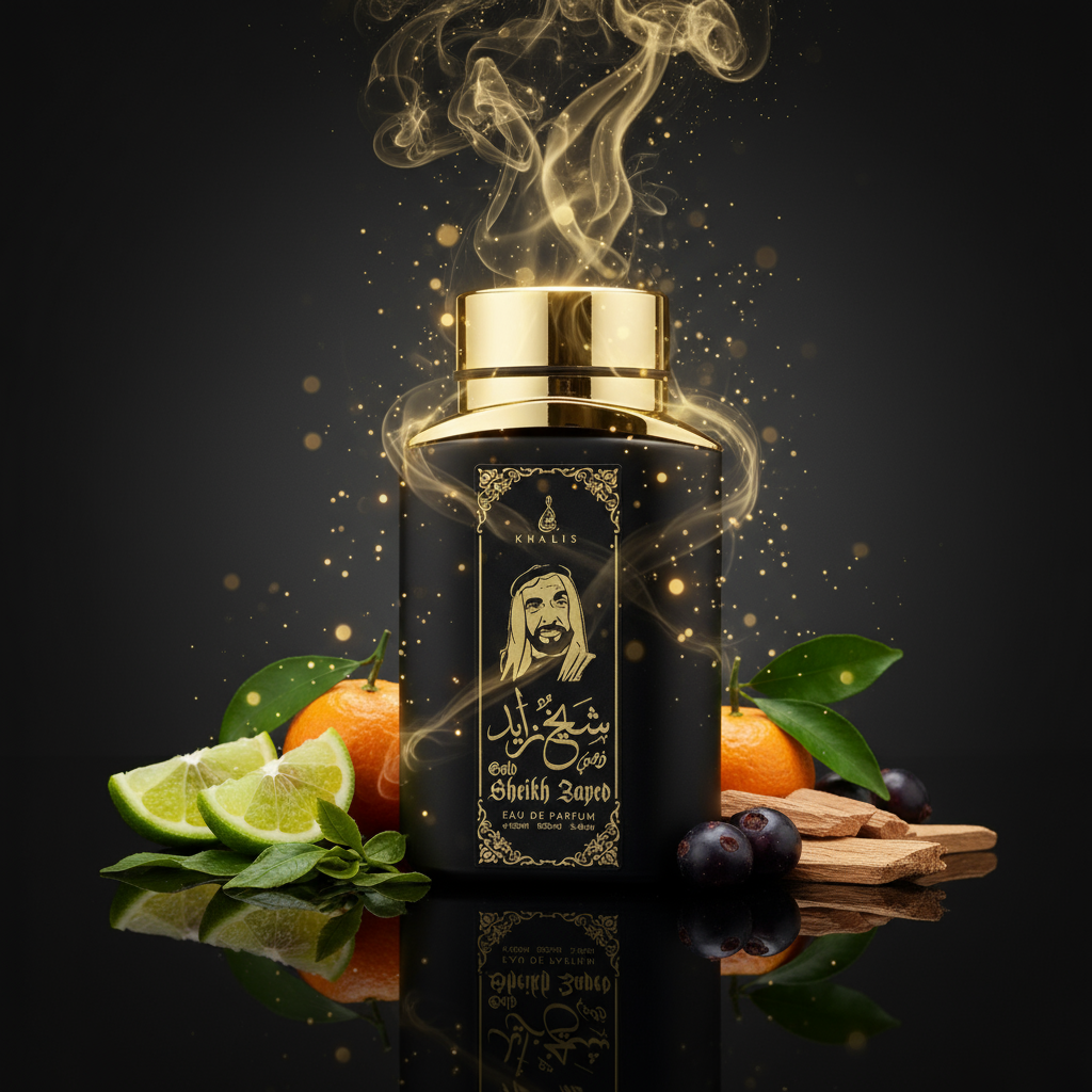 100 ml Eau de Perfume SHEIKH ZAYED GOLD Kořeněná Dřevitá Vůně pro Muže