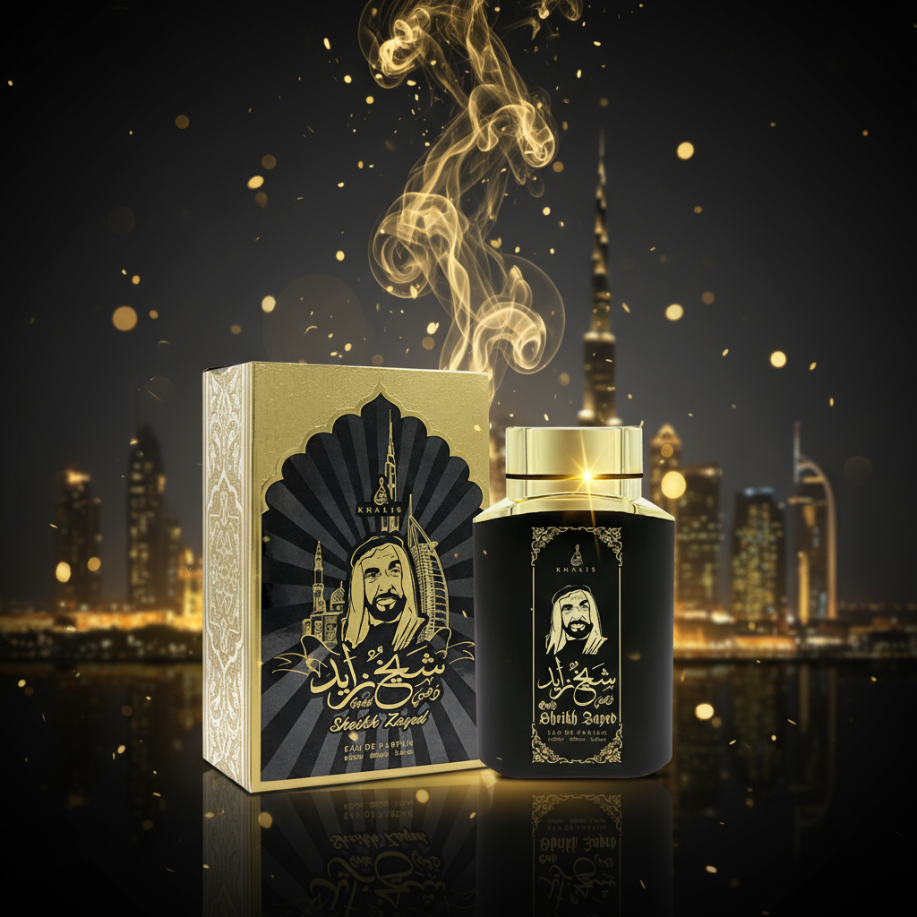 100 ml Eau de Perfume SHEIKH ZAYED GOLD Kořeněná Dřevitá Vůně pro Muže 10 