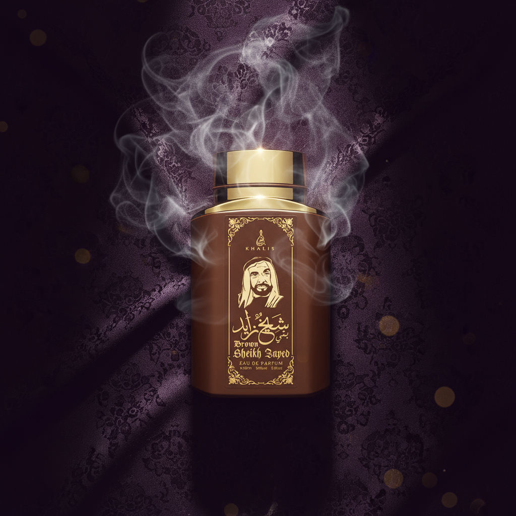100 ml Eau de Perfume SHEIKH ZAYED BROWN Oudová a Vanilková Vůně pro Muže 4 