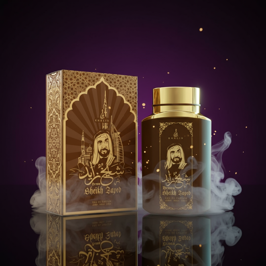 100 ml Eau de Perfume SHEIKH ZAYED BROWN Oudová a Vanilková Vůně pro Muže 1 