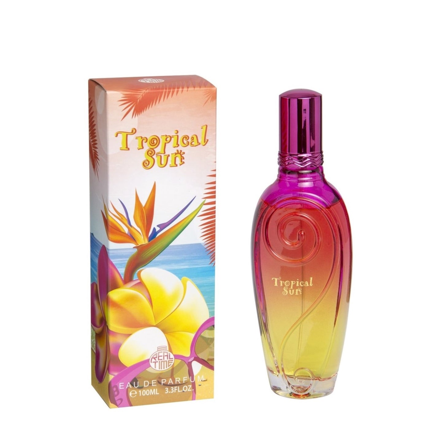 100 ml Eau de Parfum "TROPICAL SUN" Ovocná Pižmová Vůně pro Ženy, s 3% obsahem esenciálních olejů