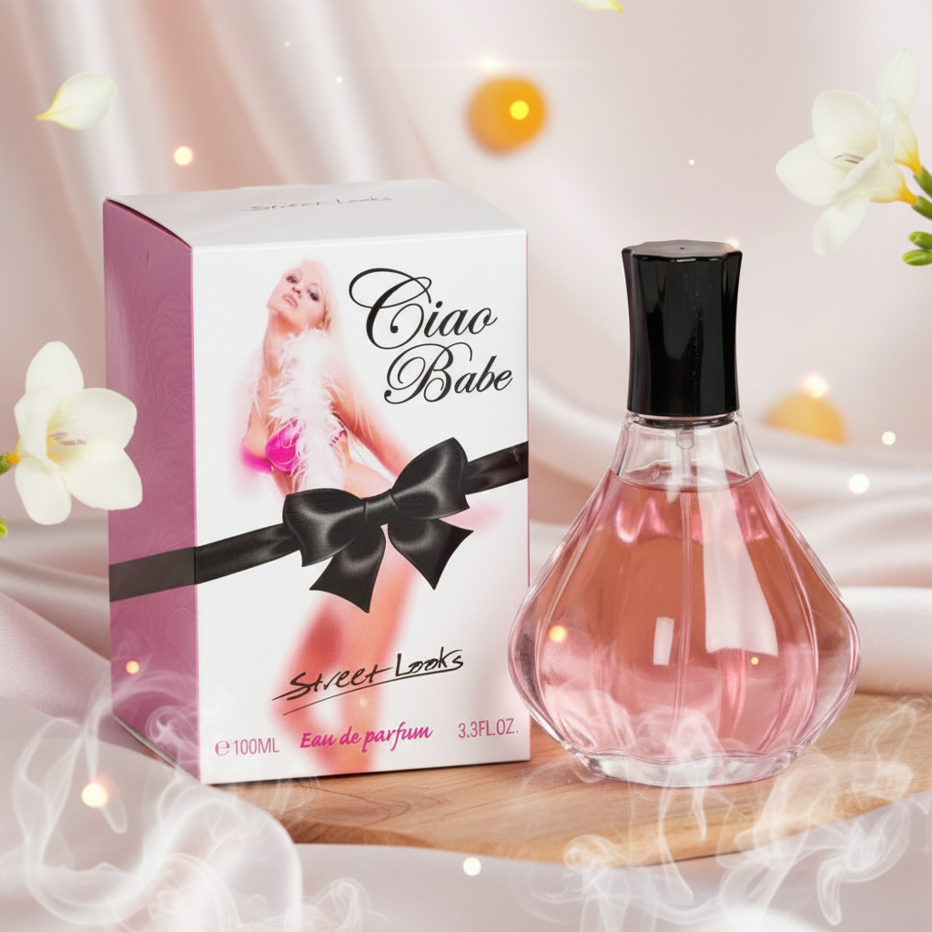100 ml Eau de Parfume "CIAO BABE" Ovocná Květinová Vůně pro Ženy, s 2% obsahem esenciálních olejů