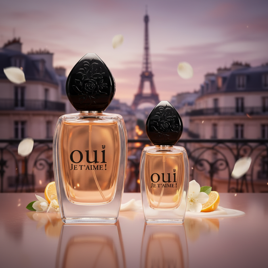 100 ml + 30 ml Eau de Perfume "OUI JE T’AIME" Cypřišová - Ovocná Vůně pro Ženy 7 
