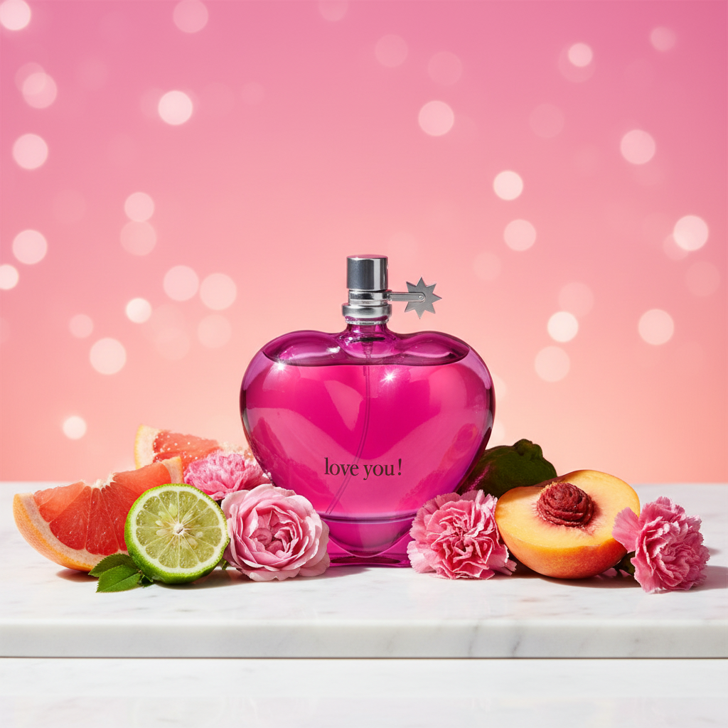 100 ml Eau de Parfum "Love You Pink" Ovocná - Citrusová Vůně pro Ženy 10 
