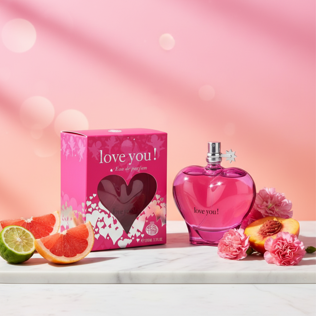100 ml Eau de Parfum "Love You Pink" Ovocná - Citrusová Vůně pro Ženy 11 