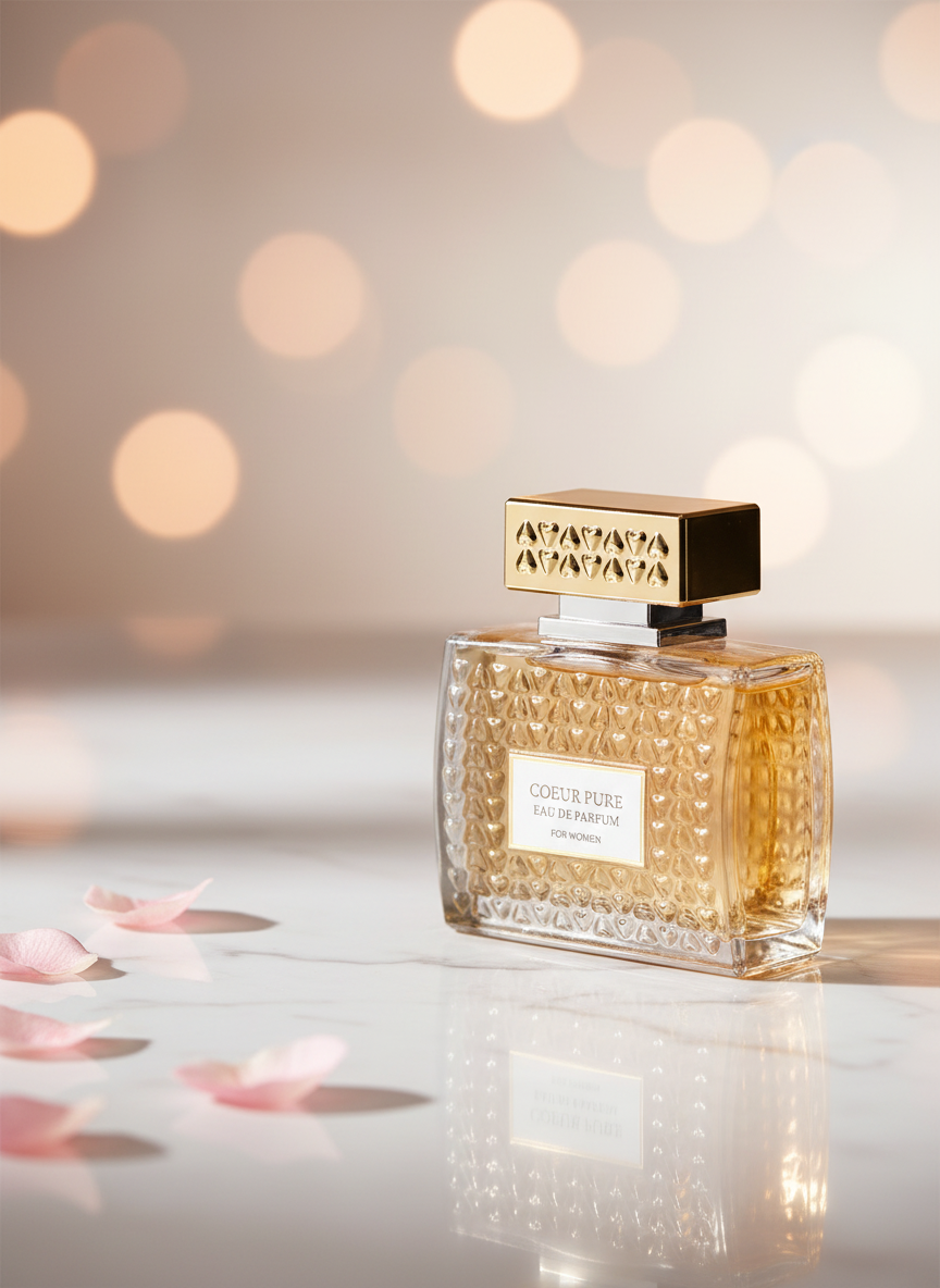 100 ml Eau de Parfume COEUR PURE květinová vůně pro ženy
