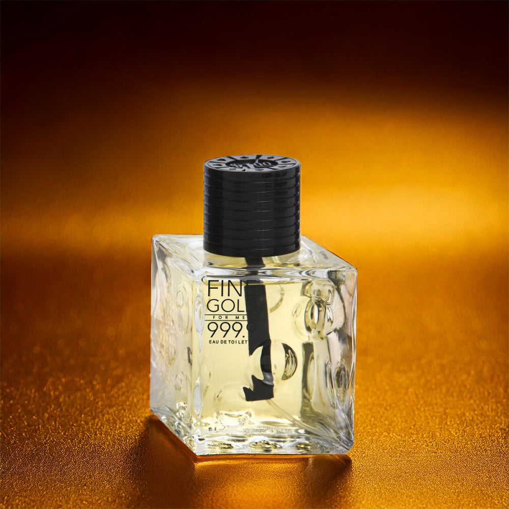 100ml toaletní voda „Fine Gold“ Dřevitá vůně pro muže 1 