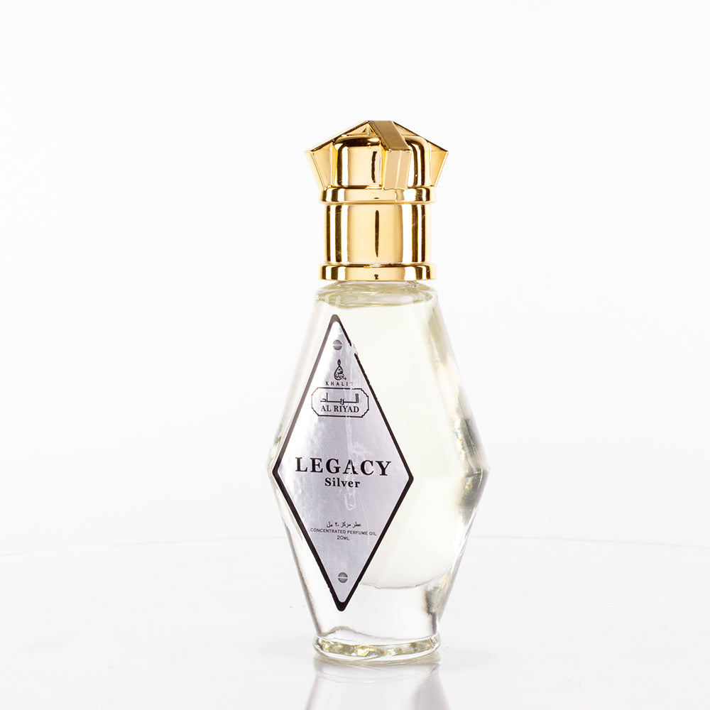 Parfémový olej 20ml "Legacy Silver" – dřevitá vůně unisex
