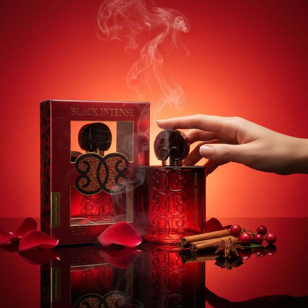 EDP 100ml "Black Intense Red Mystike" - květinovo-ovocná vůně