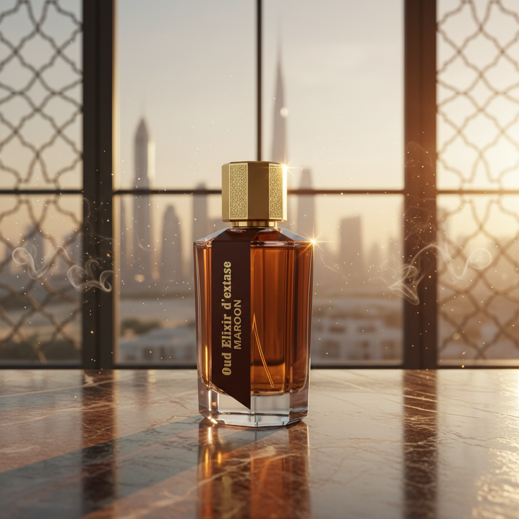 EDP 100ml "Oud Elixir D’extase Maroon" - orientálně-dřevitá vůně