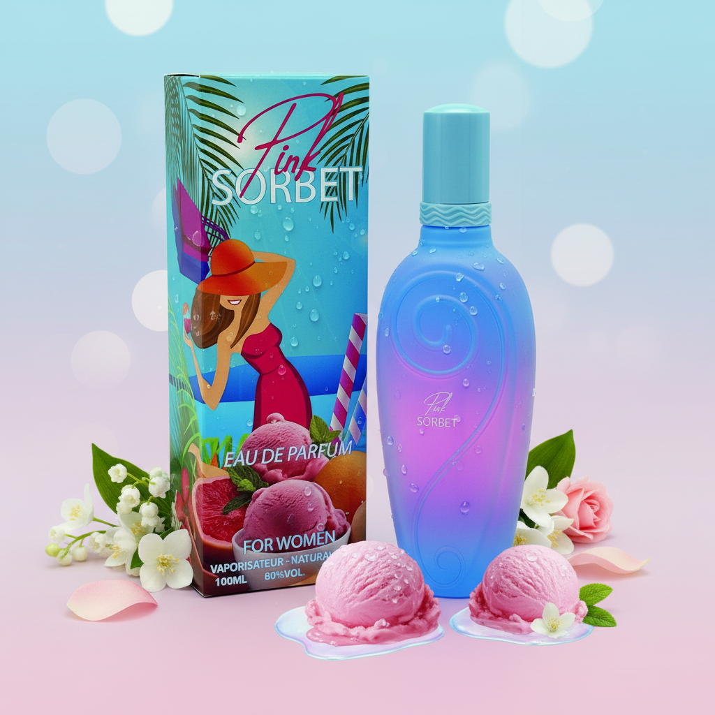 EDP 100 ml „Pink Sorbet“ – ovocně-květinová vůně 1 