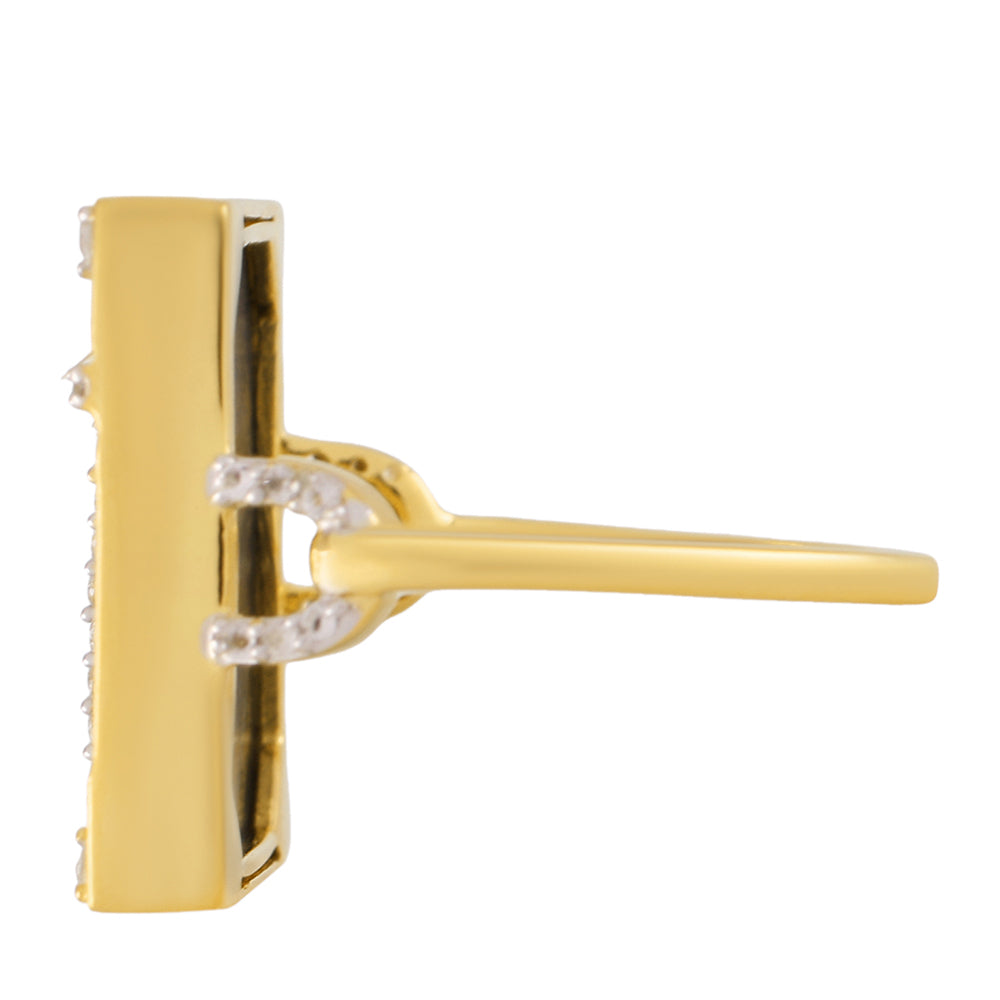 Pozlacené Stříbro 925/1000 - Prsten s Mušlí Paua a Bílým Topazem - Karátové číslo: 6.17. přibližná hmotnost: 5.84 gramů 2 