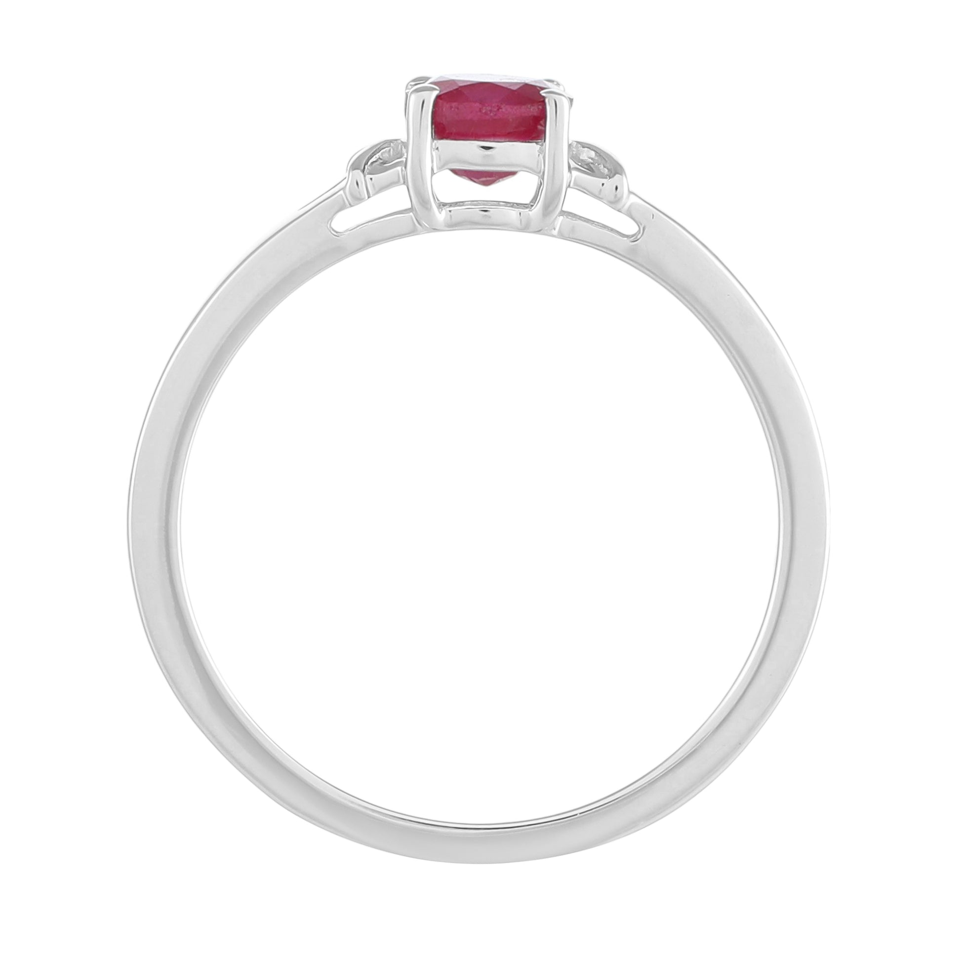 Stříbrný Prsten s Thajským Rubínem 4 