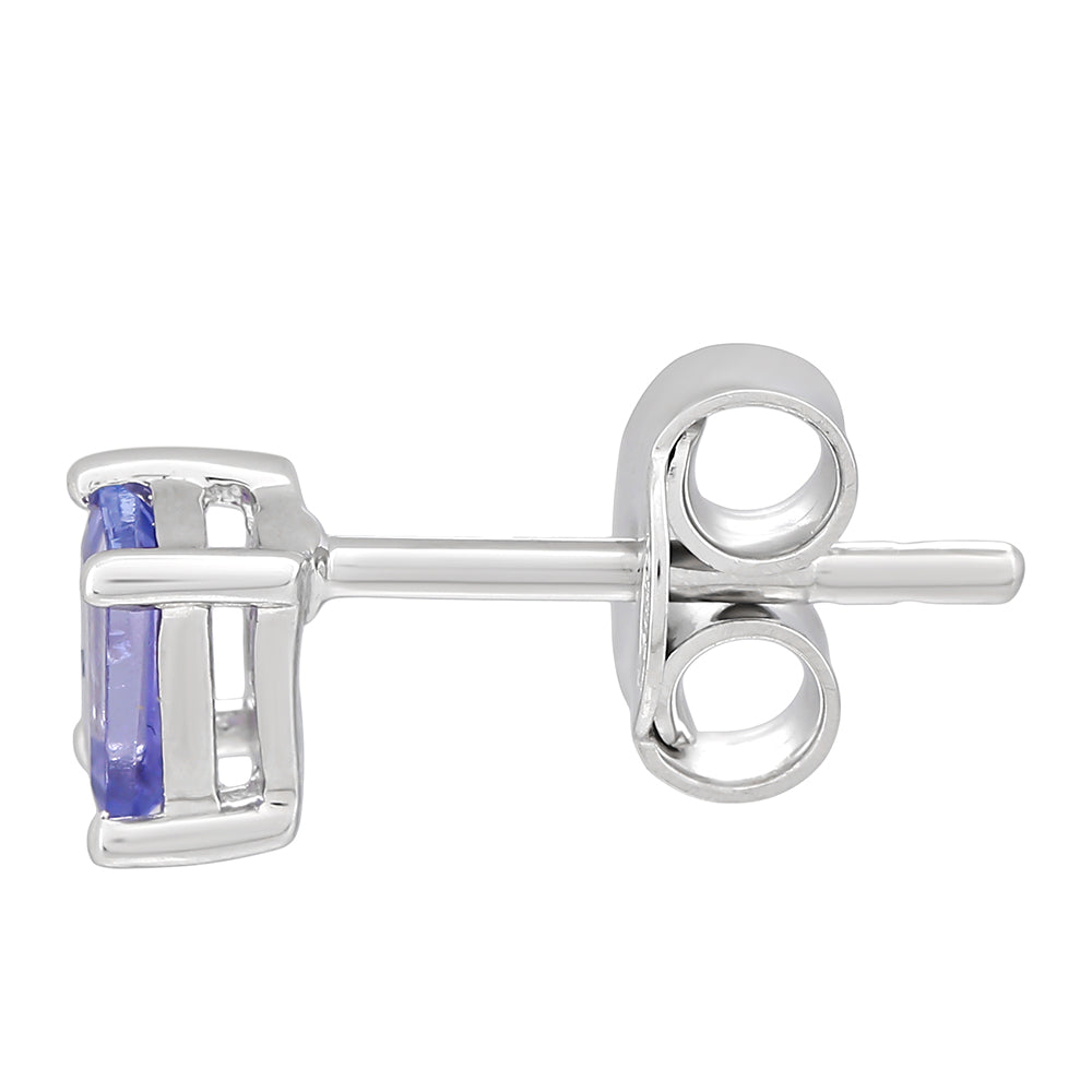 Stříbrné Náušnice s AAA Tanzanitem 2 