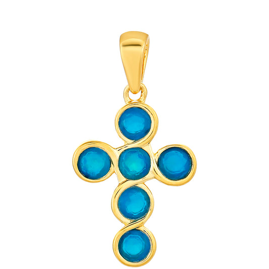 Pozlacené Stříbro 925/1000 - Přívěsek s etiopským Paraiba modrým opálem - Karátové číslo: 1.13. přibližná hmotnost: 3.13 gramů