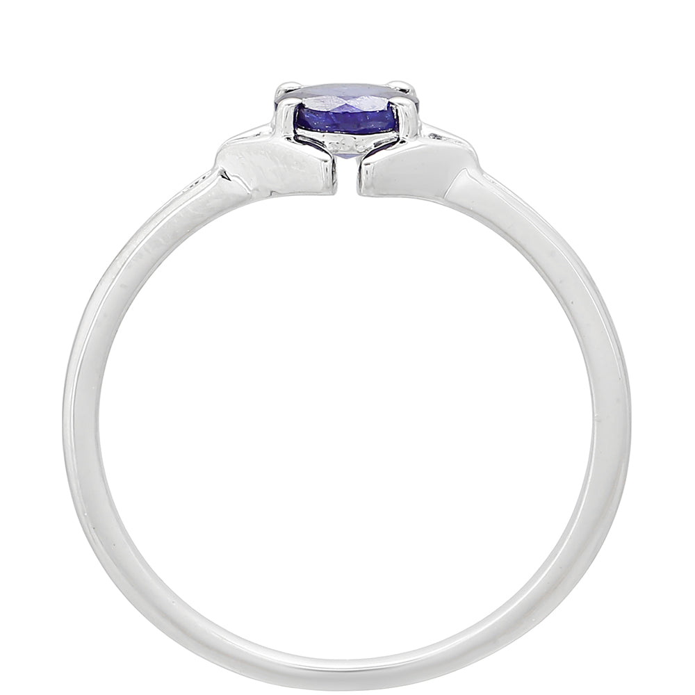 Stříbrný Prsten s Thajským Safírem