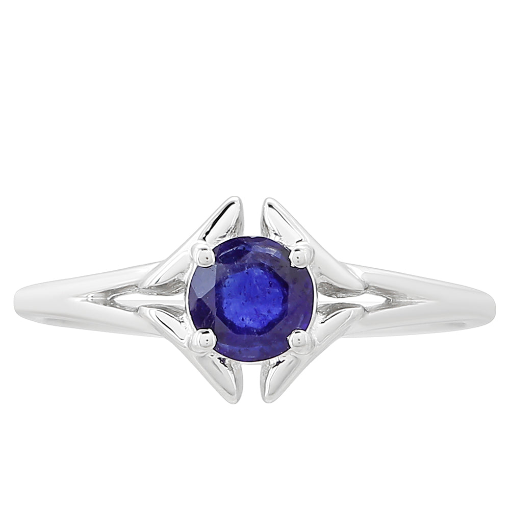 Stříbrný Prsten s Thajským Safírem 1 