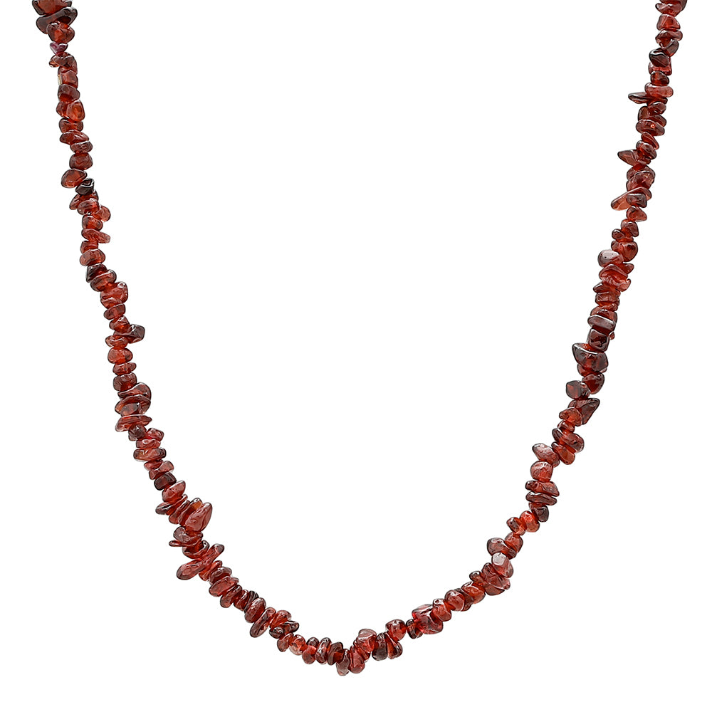 Stříbro 925/1000 - Náhrdelník s Granátem - Karátové číslo: 256.9. přibližná hmotnost: 51.38 gramů 1 