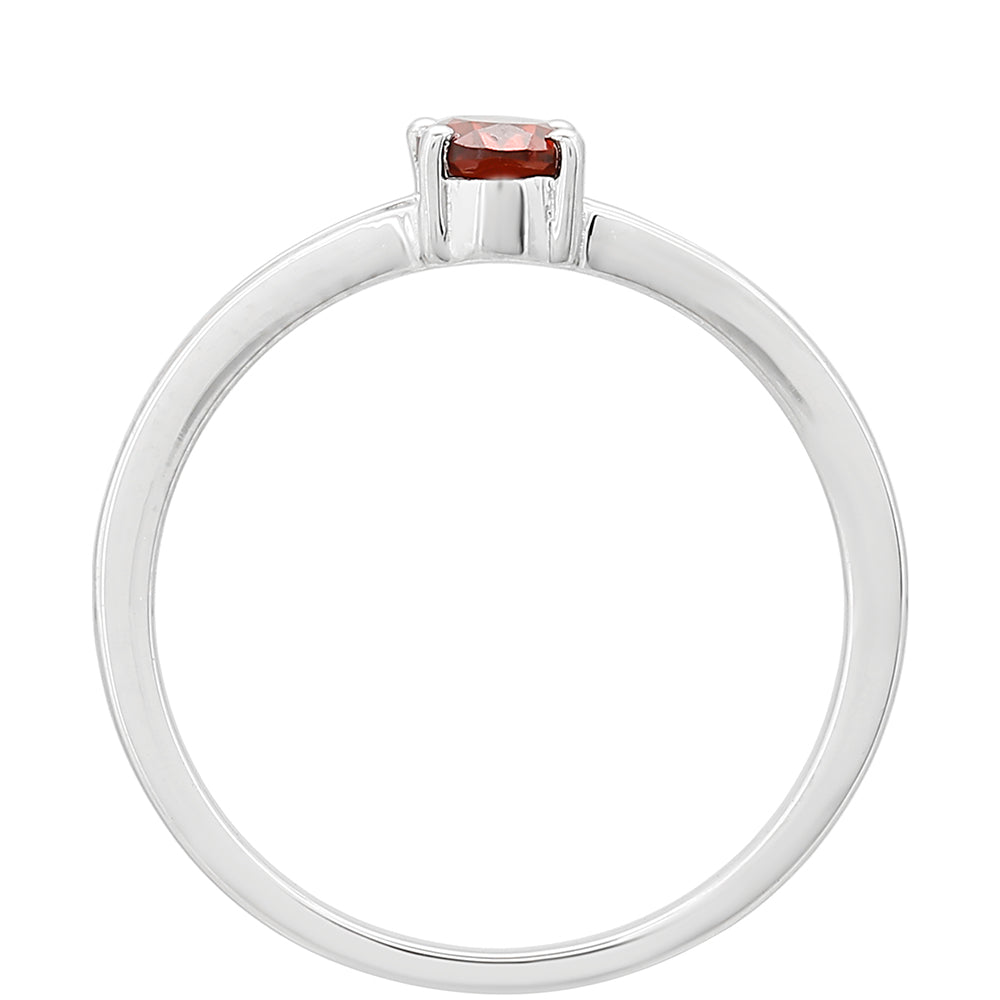 Stříbro 925/1000 - Prsten s Granátem - Karátové číslo: 0.53. přibližná hmotnost: 1.58 gramů 4 