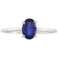 Stříbro 925/1000 - Prsten s Thajským Safírem - Karátové číslo: 1.05. přibližná hmotnost: 1.32 gramů