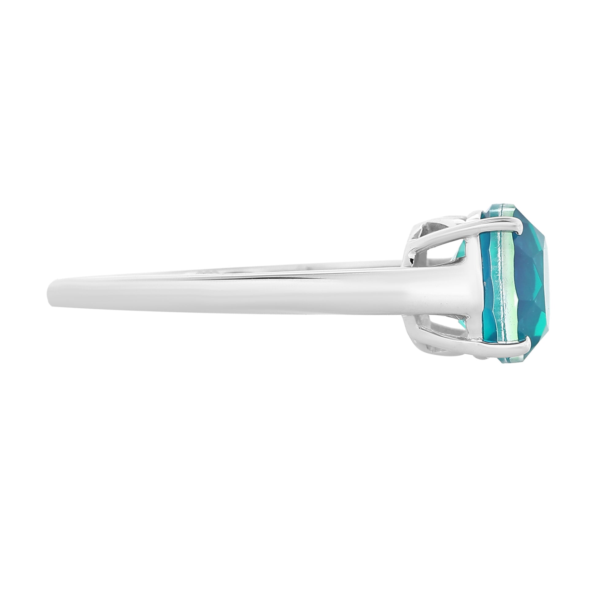 Stříbro 925/1000 - Prsten s Pavím Křemenem - Karátové číslo: 2.11. přibližná hmotnost: 2.26 gramů 5 