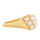 Pozlacené Stříbro 925/1000 - Prsten s Barokní Sladkovodní Kultivovanou Perlou - Karátové číslo: 1.77. přibližná hmotnost: 3.94 gramů