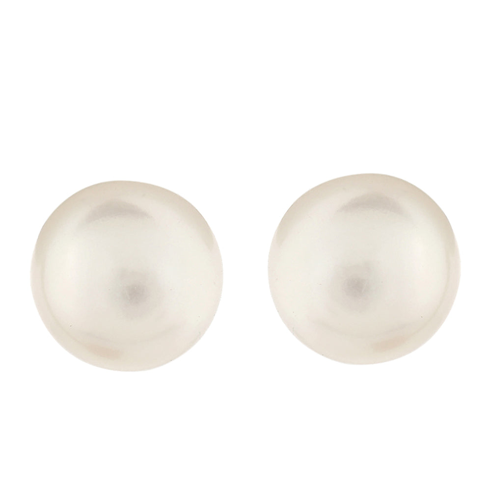 Pozlacené Stříbro 925/1000 - Náušnice s Barokní Sladkovodní Kultivovanou Perlou - Karátové číslo: 2.47. přibližná hmotnost: 1.13 gramů 1 