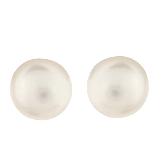 Pozlacené Stříbro 925/1000 - Náušnice s Barokní Sladkovodní Kultivovanou Perlou - Karátové číslo: 2.47. přibližná hmotnost: 1.13 gramů