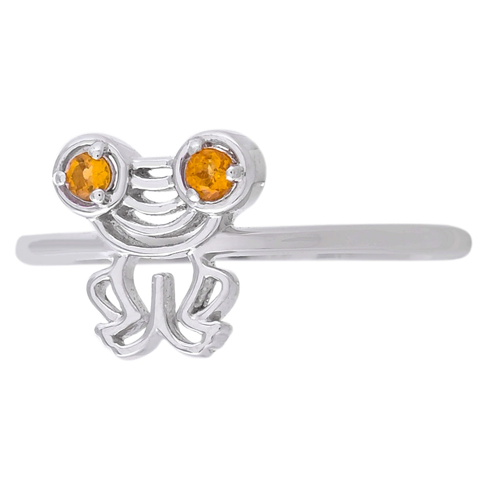 Stříbrný Prsten s Citrínem 4 