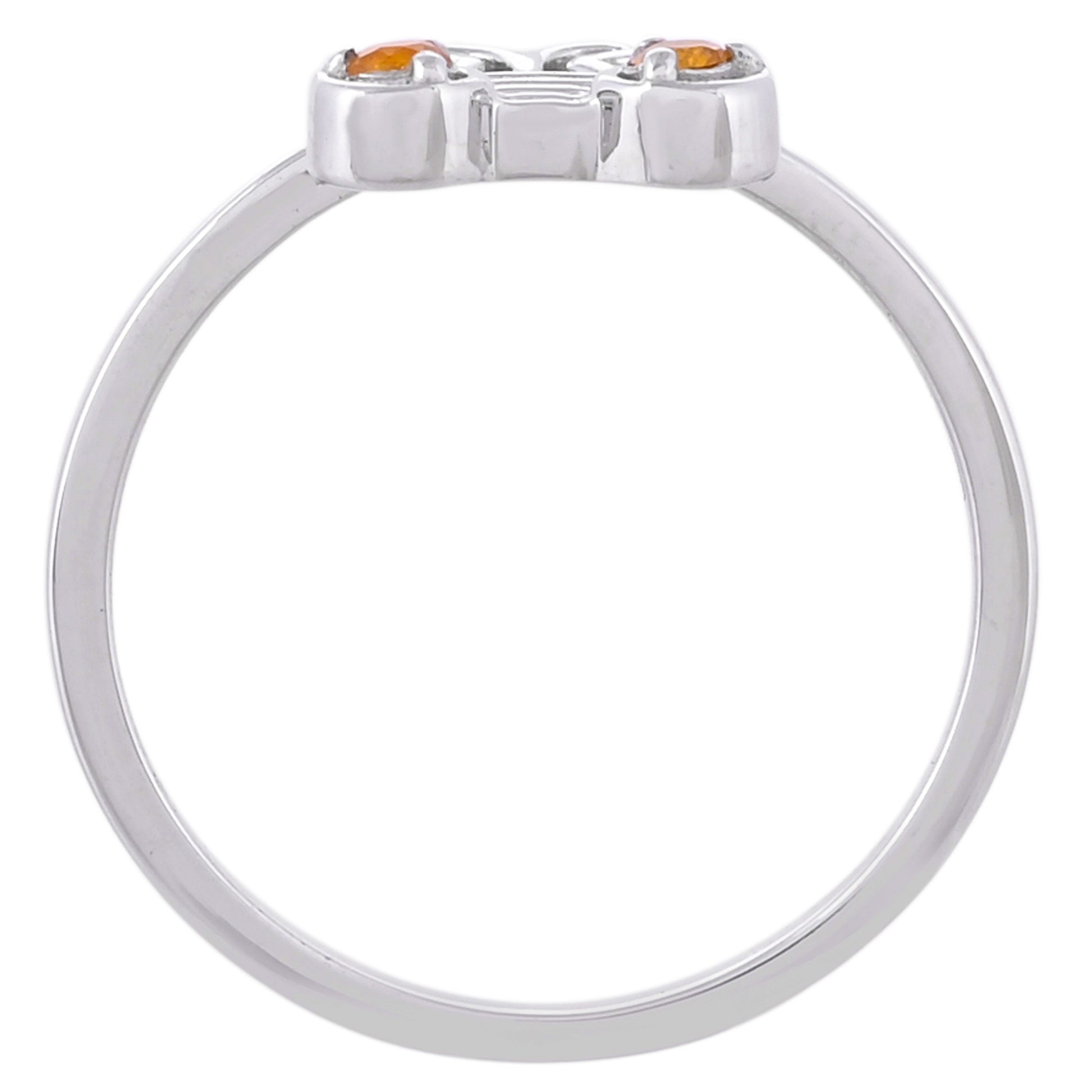 Stříbrný Prsten s Citrínem 3 