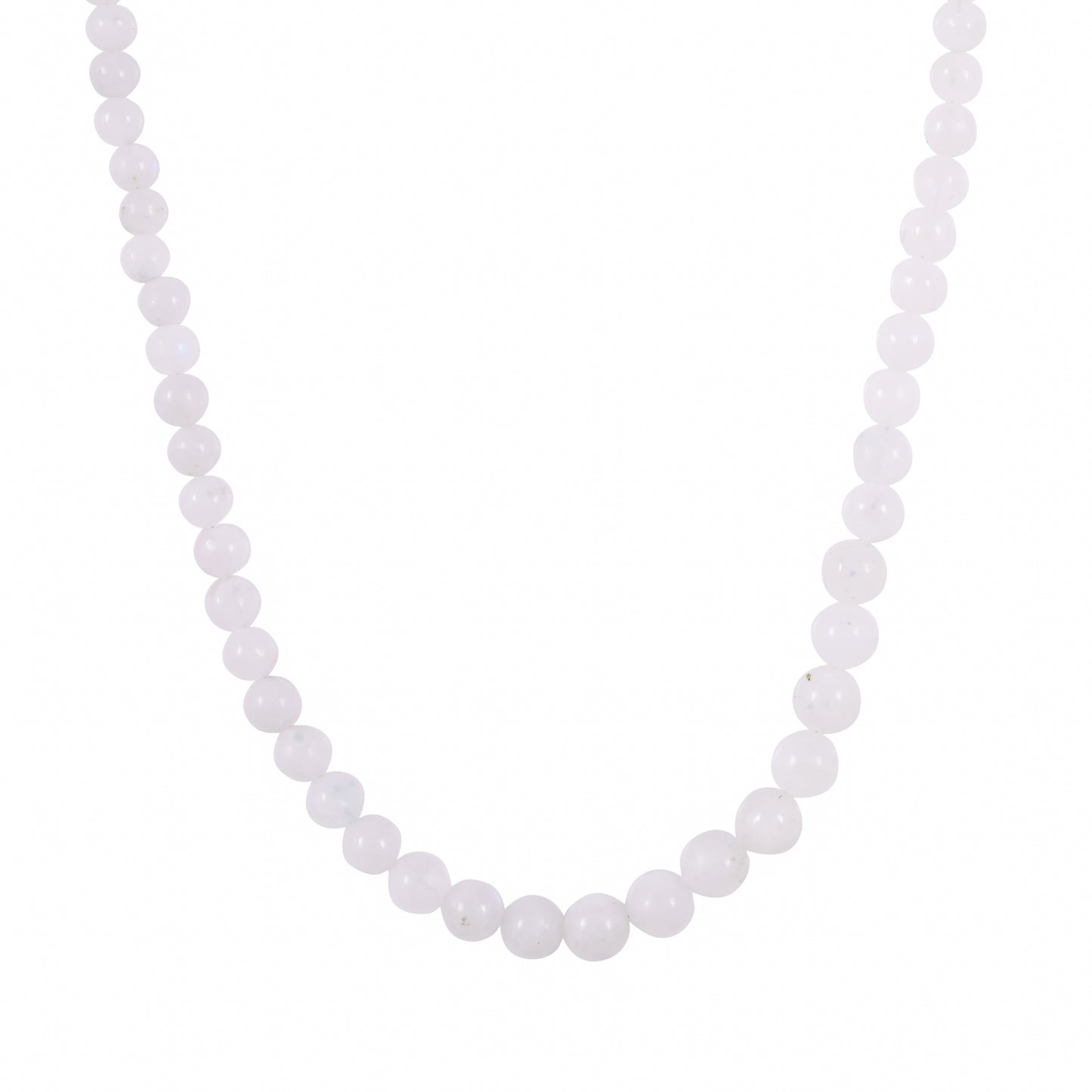 Pozlacené Stříbro 925/1000 - Náhrdelník s Duhovým Měsíčním Kamenem - Karátové číslo: 106.12. přibližná hmotnost: 22.87 gramů