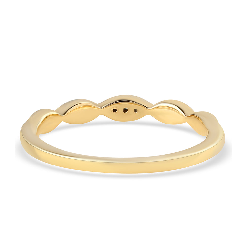 Pozlacený 925 / 1000 Sterlingové Stříbro Prsten s Modrým Diamantem 3 