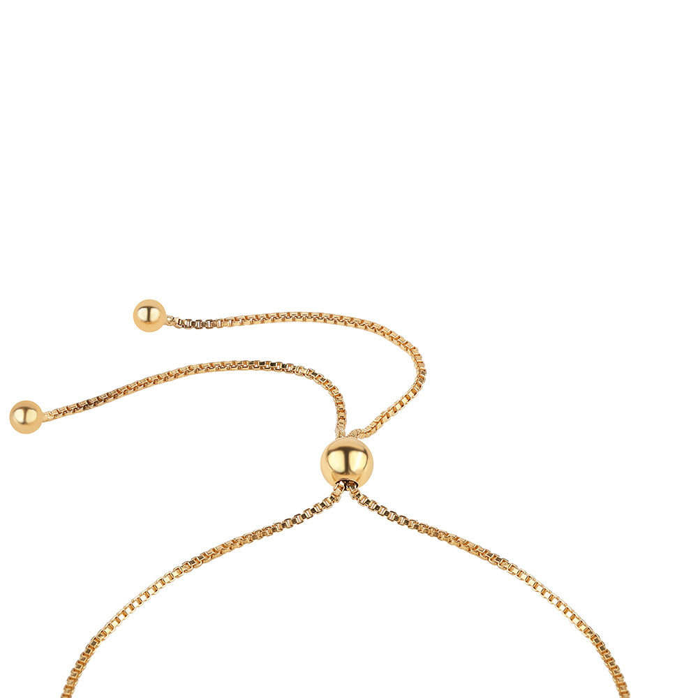 Pozlacené Stříbro 925/1000 - Náramek se Zeleným Diamantem - Karátové číslo: 0.01. přibližná hmotnost: 2.57 gramů