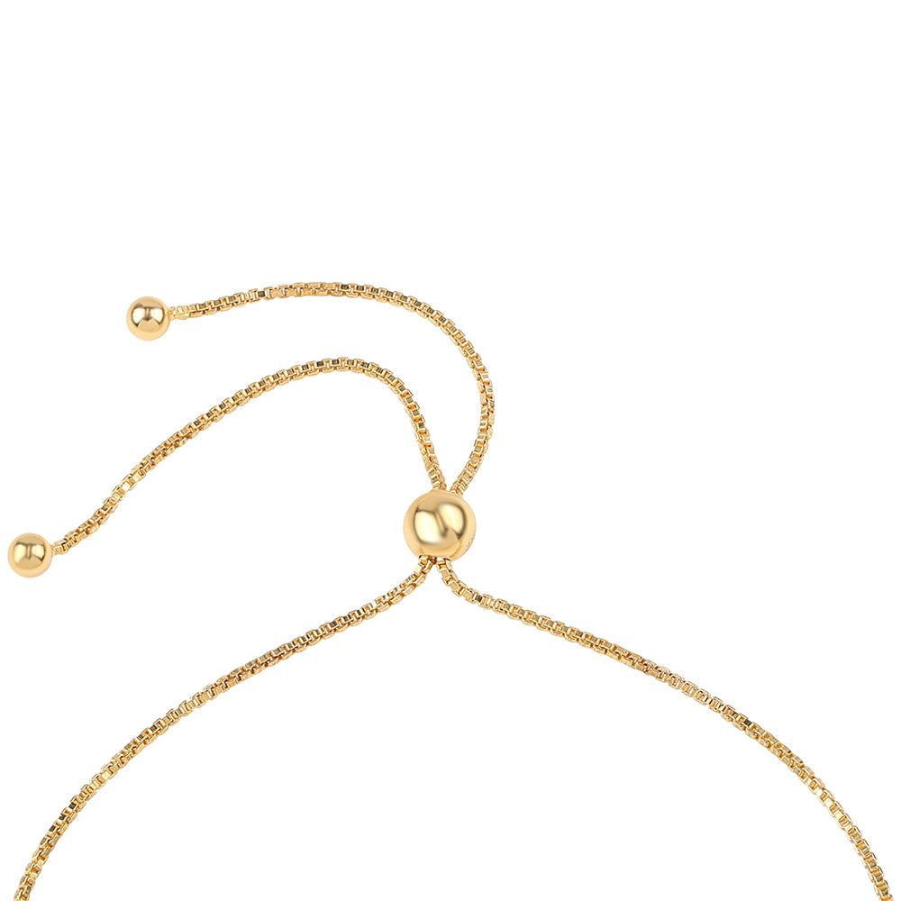 Pozlacený 925 / 1000 Sterlingové Stříbro Náramek s Iolitem a Bílým Topazem 3 