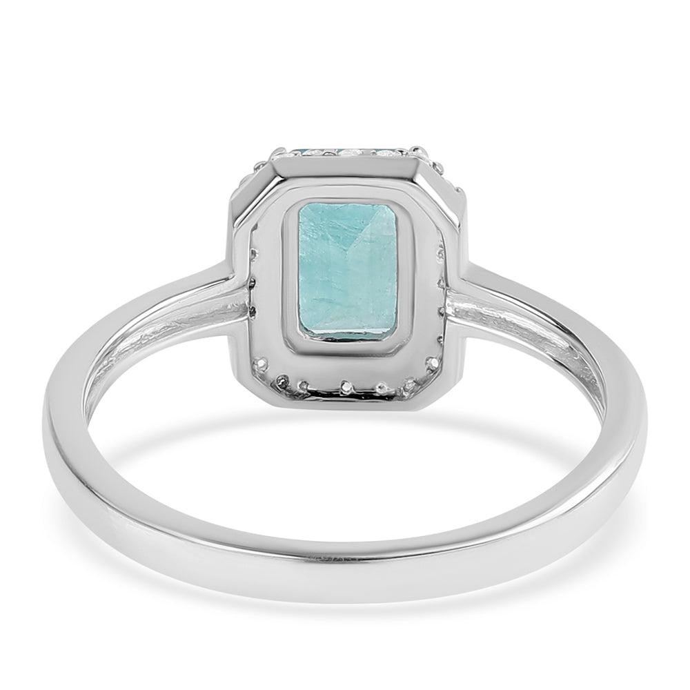 925 / 1000 Sterlingové Stříbro Prsten s Grandidieritem a Bílým Topazem 3 