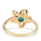 Pozlacený 925 / 1000 Sterlingové Stříbro Prsten s Tyrkysem Sleeping Beauty