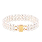 Pozlacené Sterlingové Stříbro 925 / 1000 - Náramek s Bílou Sladkovodní Perlou